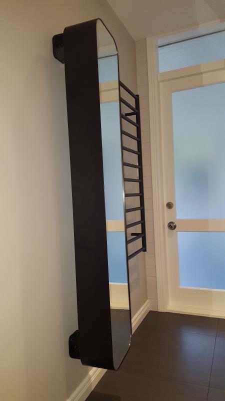 Mirror and Heated Towel Rail